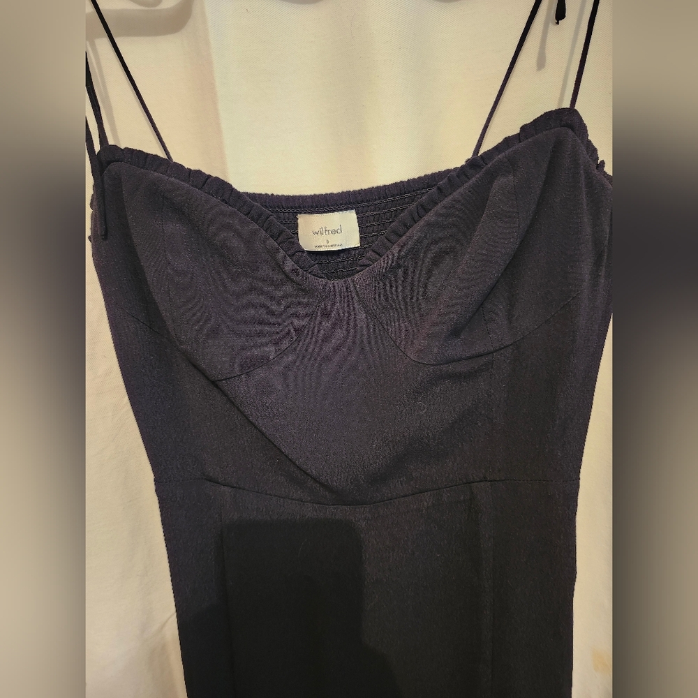 🎉 Aritzia Wilfred Fable Tie Strap Bustier Mini Dress In Size 8 (But tiny!!!) - Picture 6 of 12